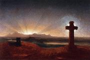 Thomas Cole Cross at Sunset France oil painting artist